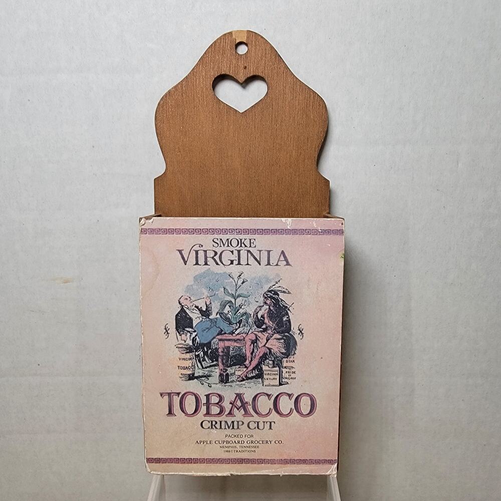VINTAGE Wooden Cigarette Box / Holder